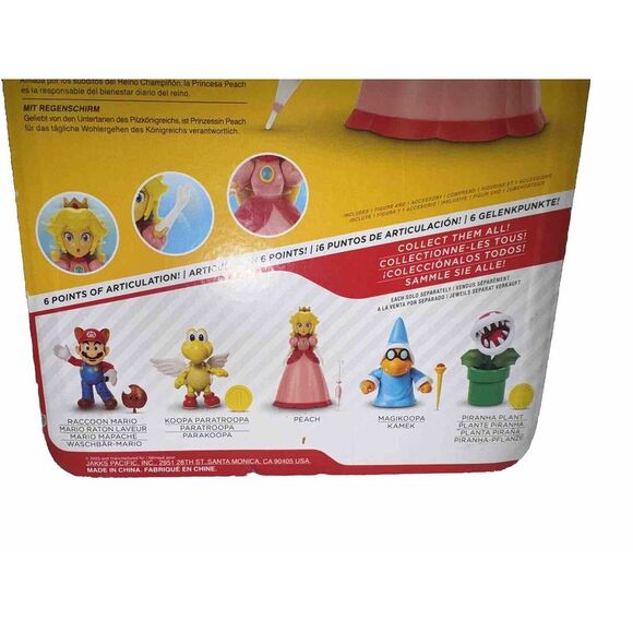 Mario Bros Magikoopa Paratroopa Mario Piranha Peach Action Figures Lot of 5 Set - Picture 8 of 8
